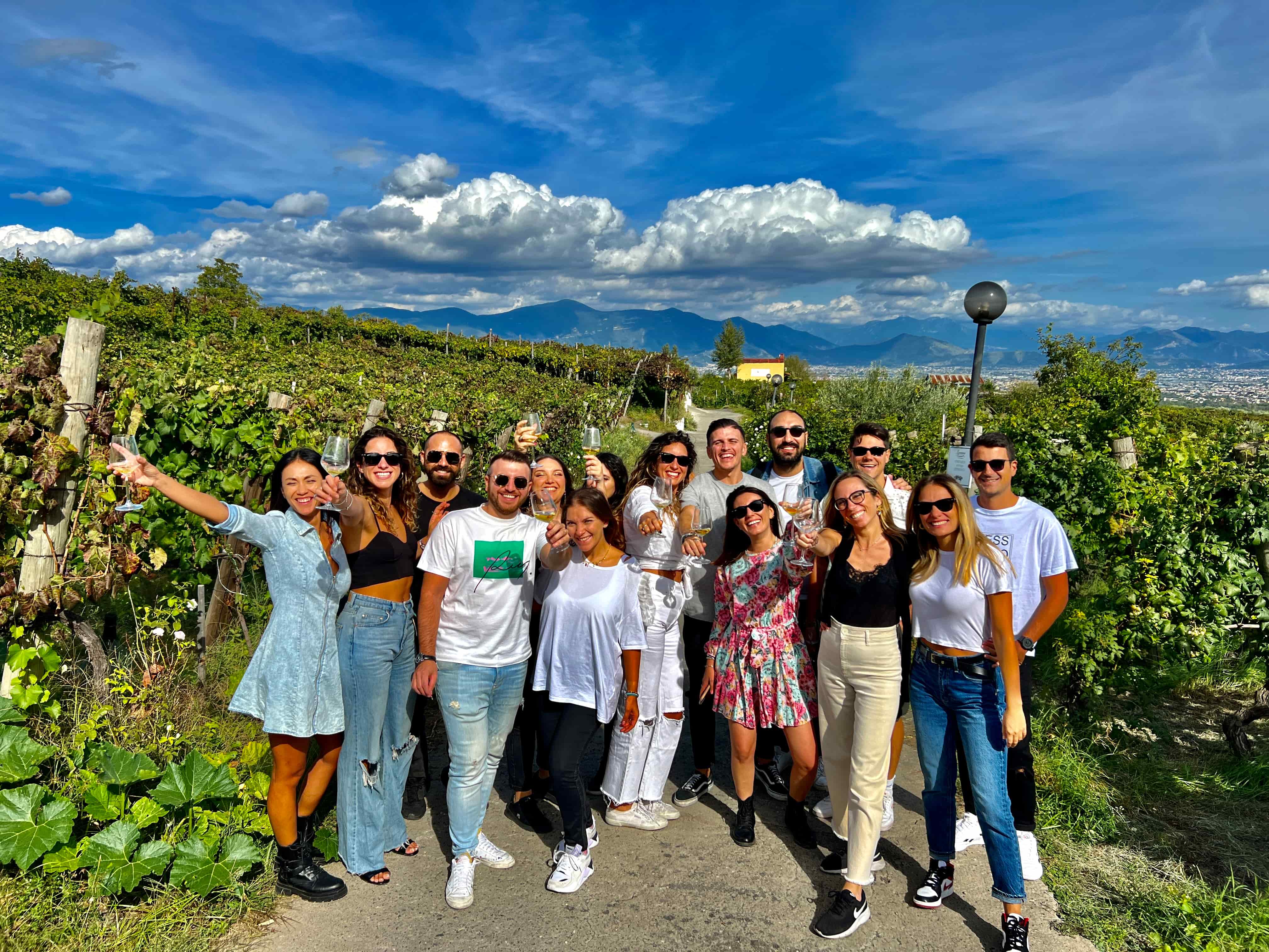 Group experience at an Italian countryside villa